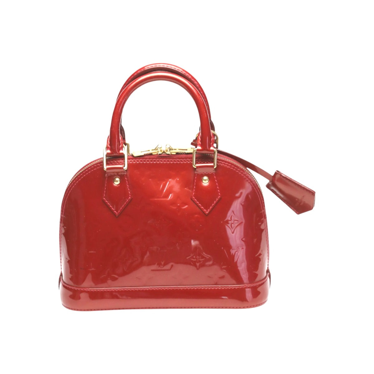 Louis Vuitton M90174 Vernis 2WAY Alma BB Monogram Red Handbag
