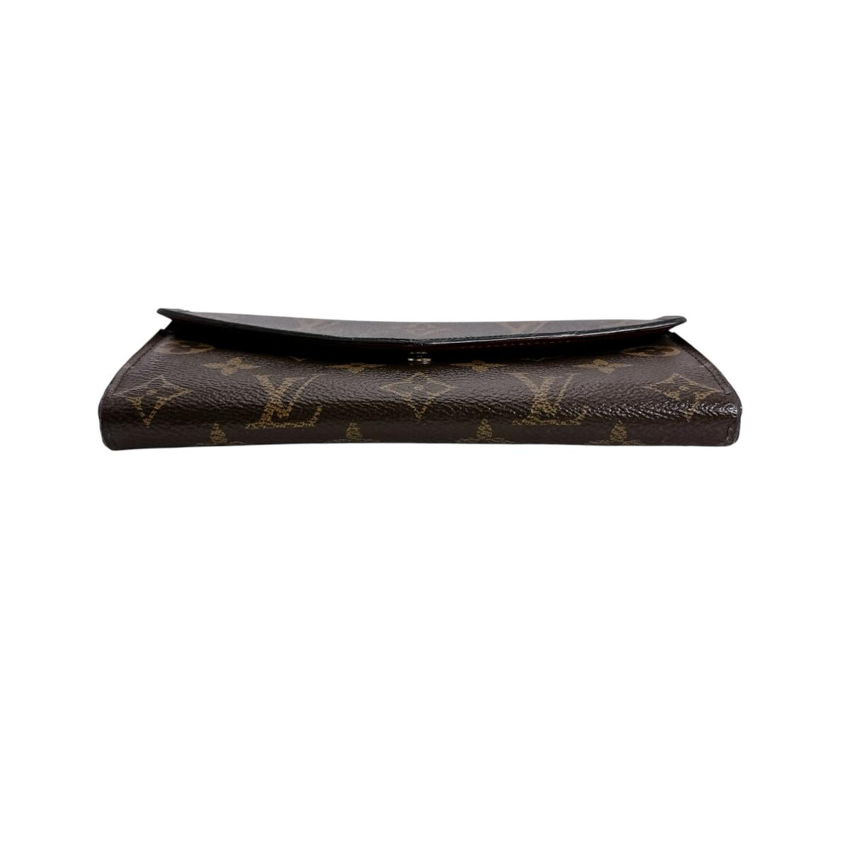 Louis Vuitton Long Purse M62234 Portefeuille Sara Monogram Canvas Brown Wallet Case 0
