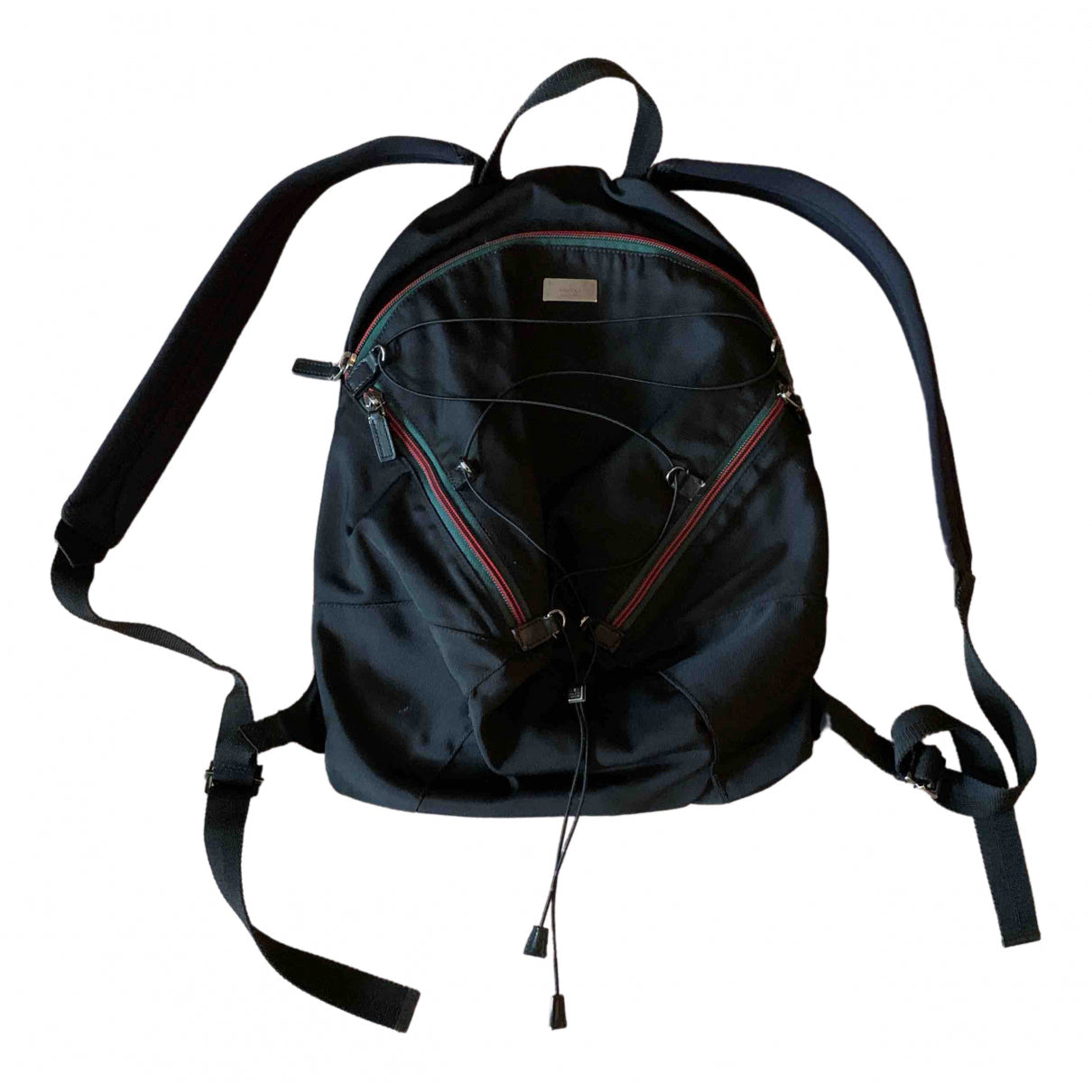 Gucci black polyester backpacks