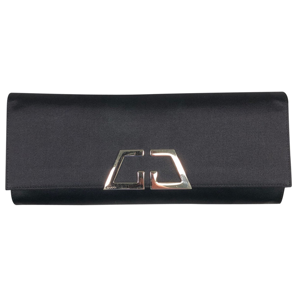 Gucci black cloth clutch bag
