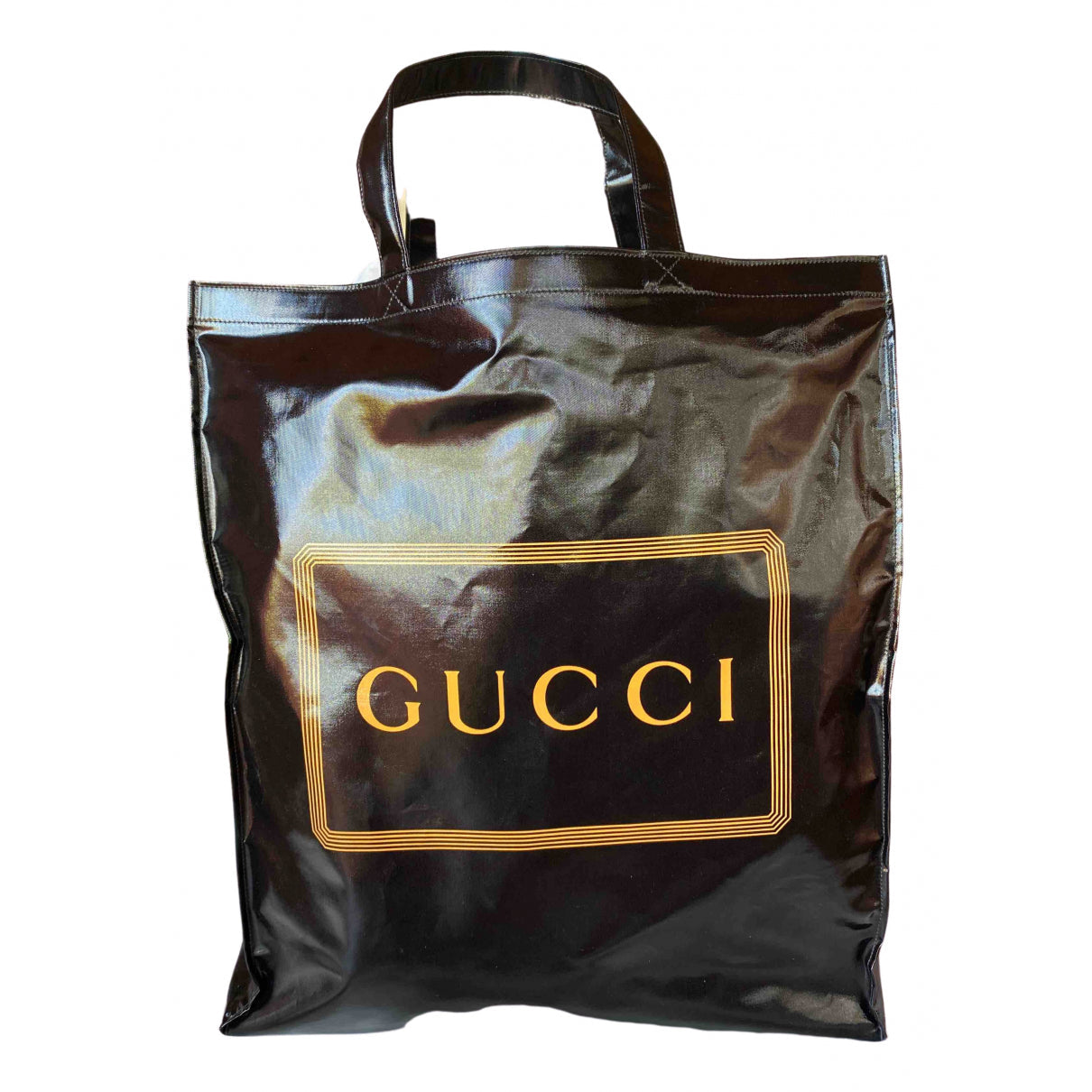 Gucci black plastic handbag