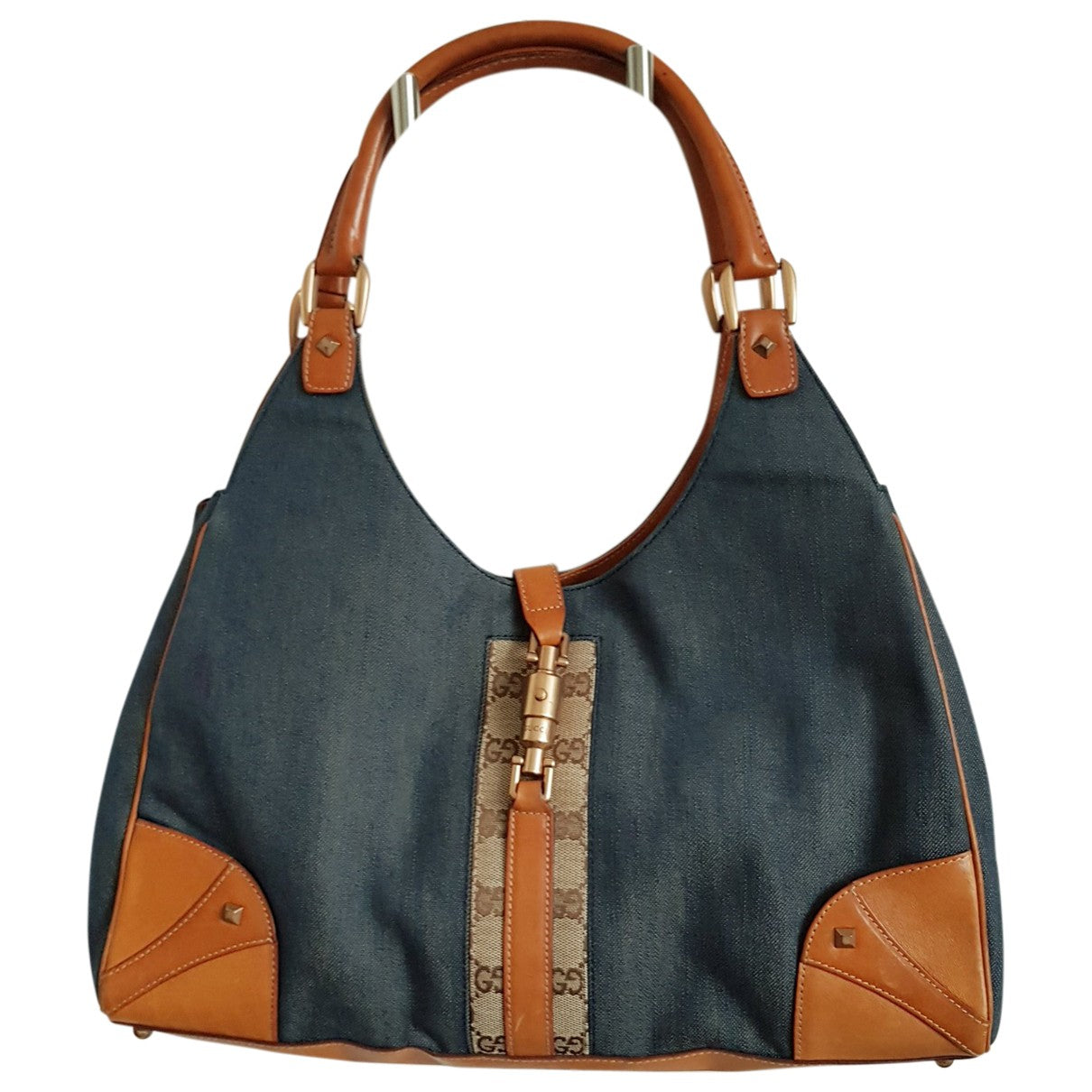 Gucci jackie blue denim - jeans handbag