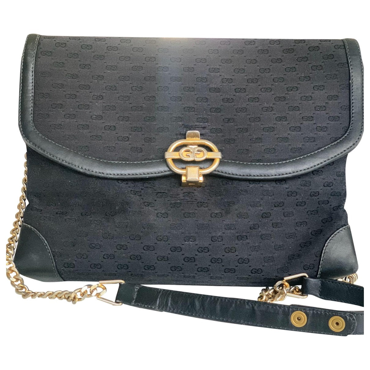 Gucci black cloth handbag