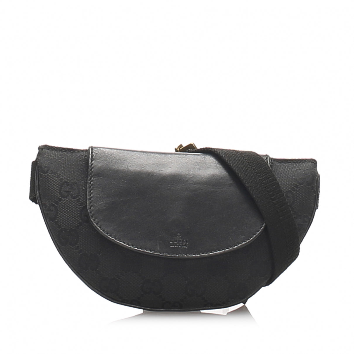 Gucci black cloth belt bag