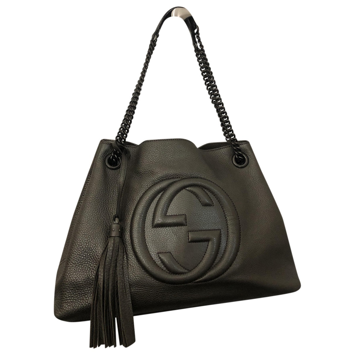 Gucci soho metallic leather handbag