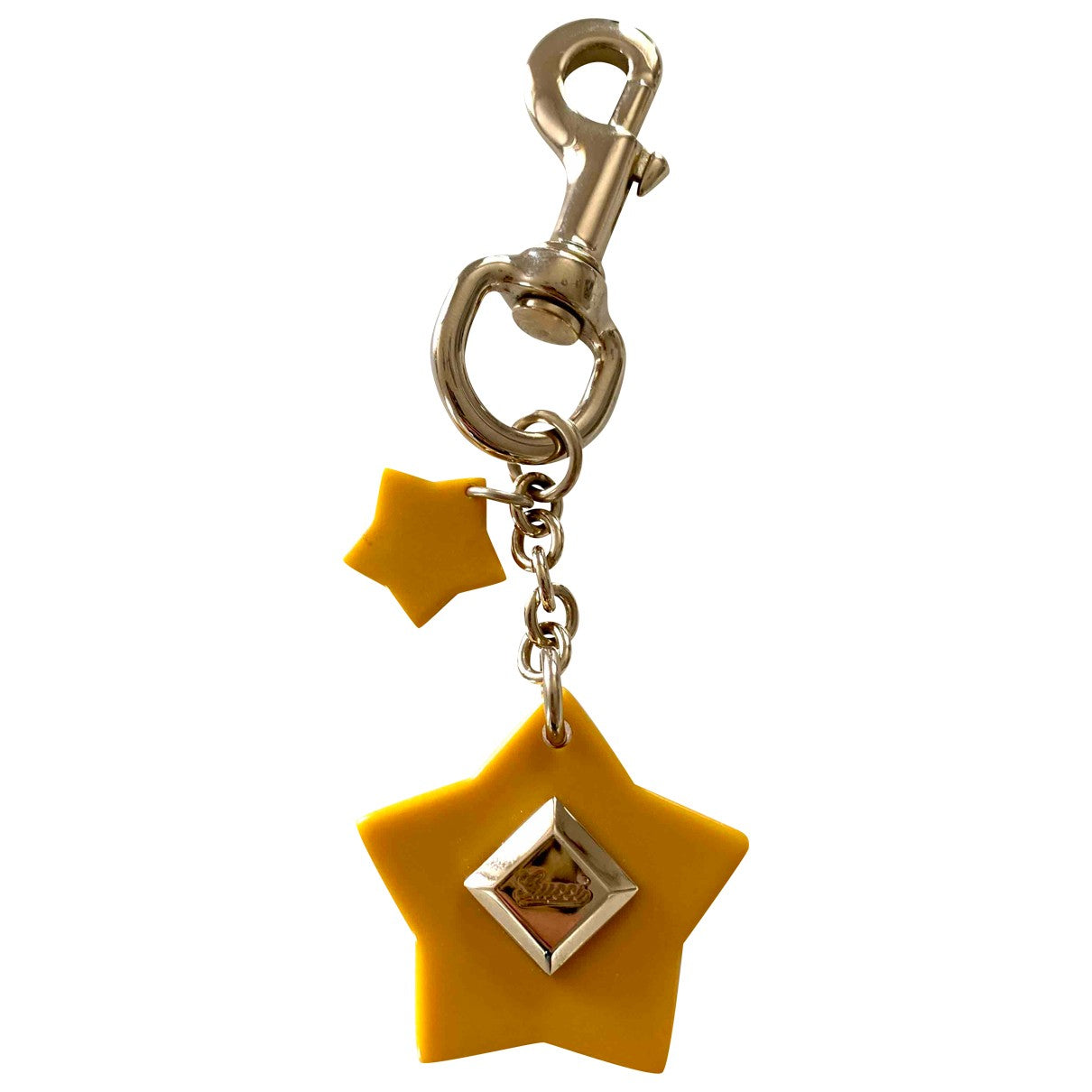 Gucci yellow plastic bag charms