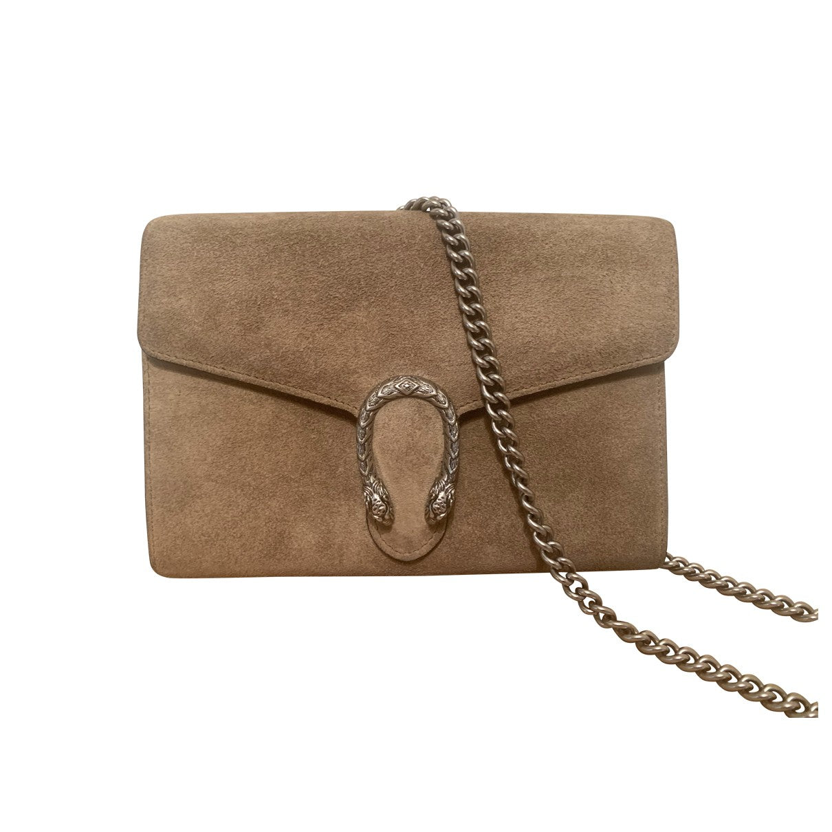 Gucci dionysus beige suede handbag