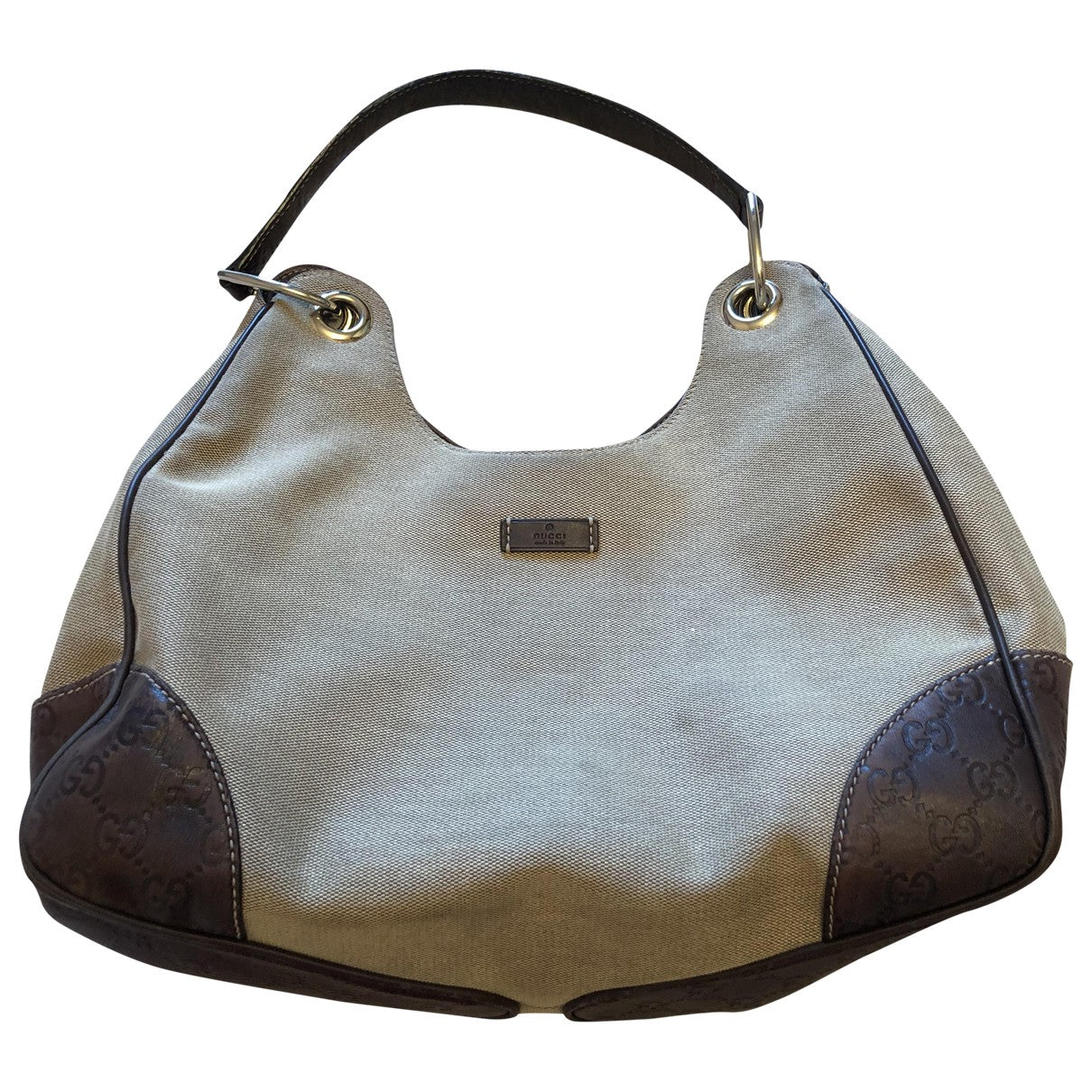 Gucci beige cloth handbag
