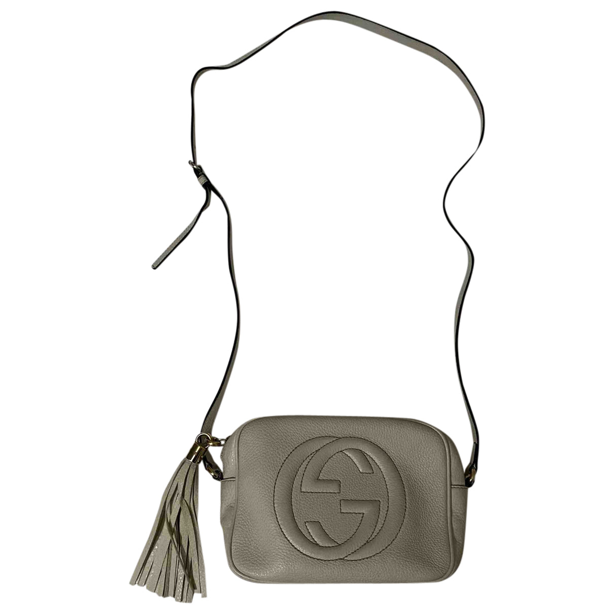 Gucci soho white leather handbag