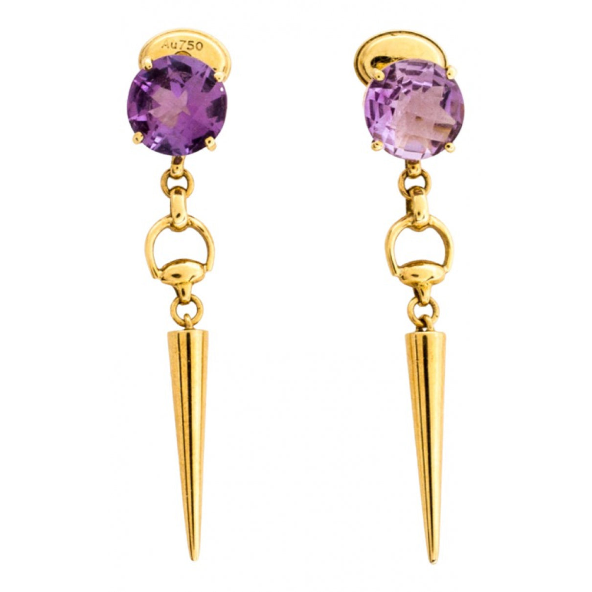 Gucci yellow gold earrings