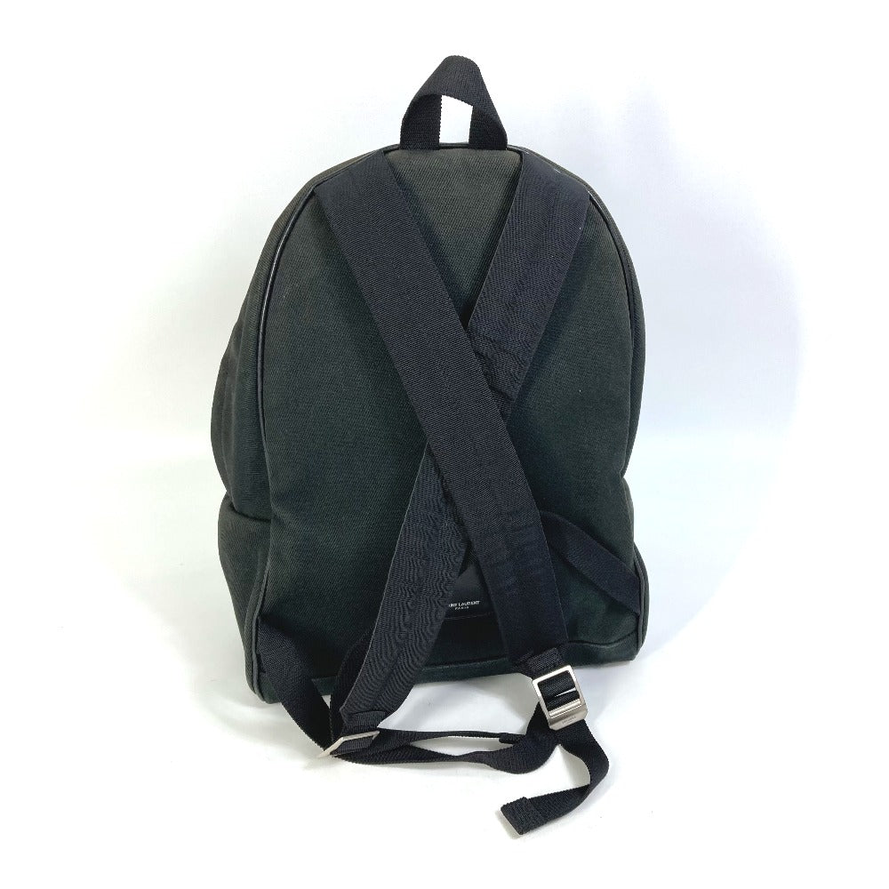 Saint Paris Backpack Bag Bag Studs Unisex Canvas Black