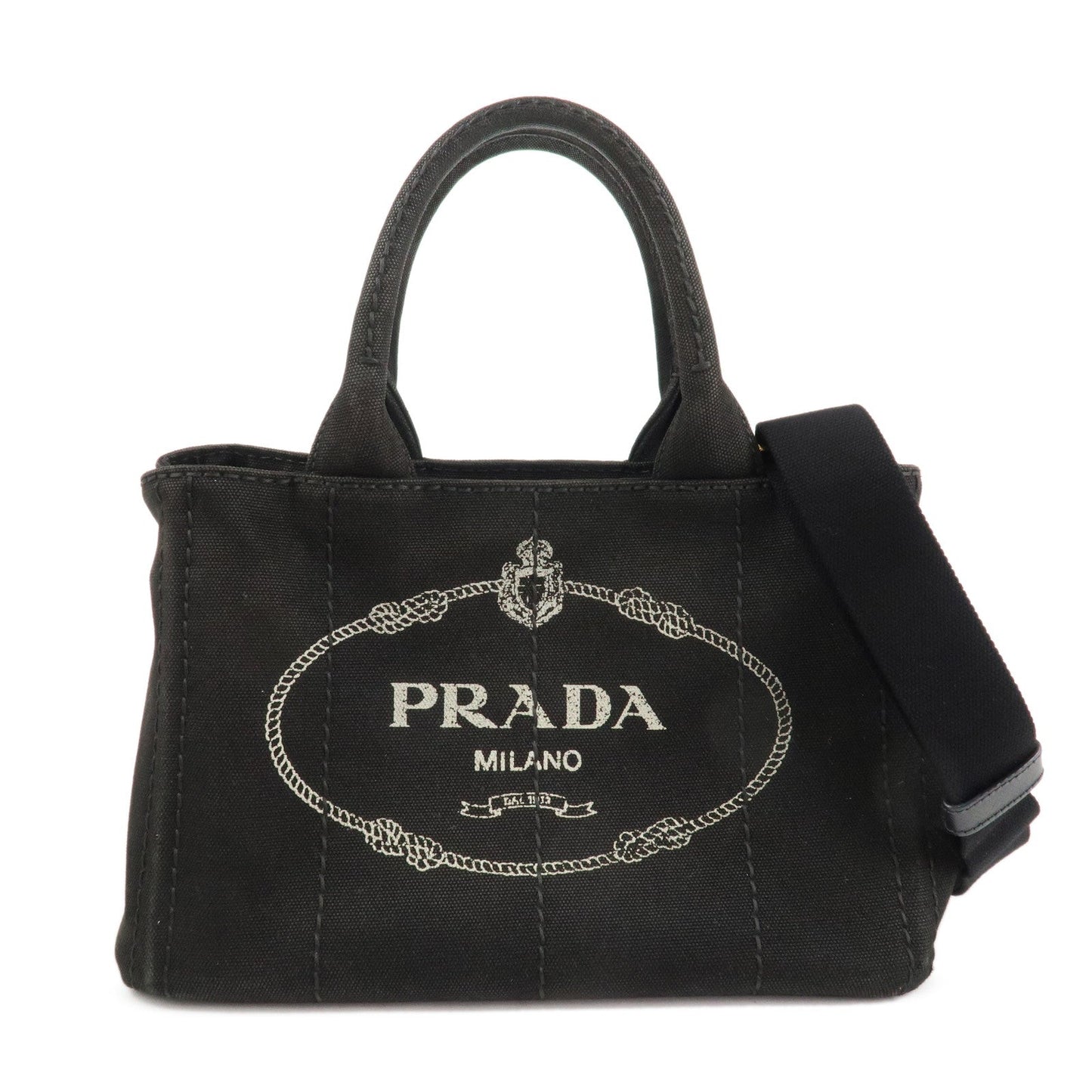 Tote Bag Canapa 2Way Hand Bag d 4 Canvas Black Mini