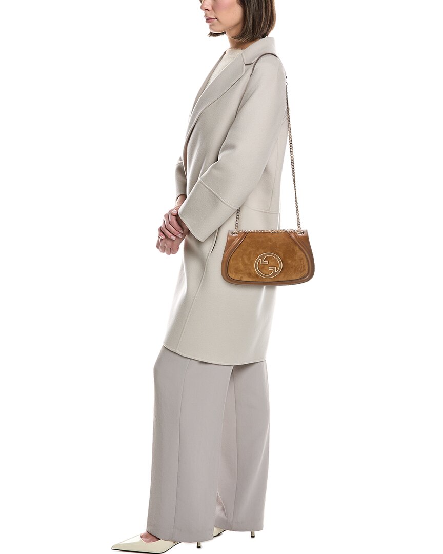 Gucci Blondie Medium Suede Shoulder Bag