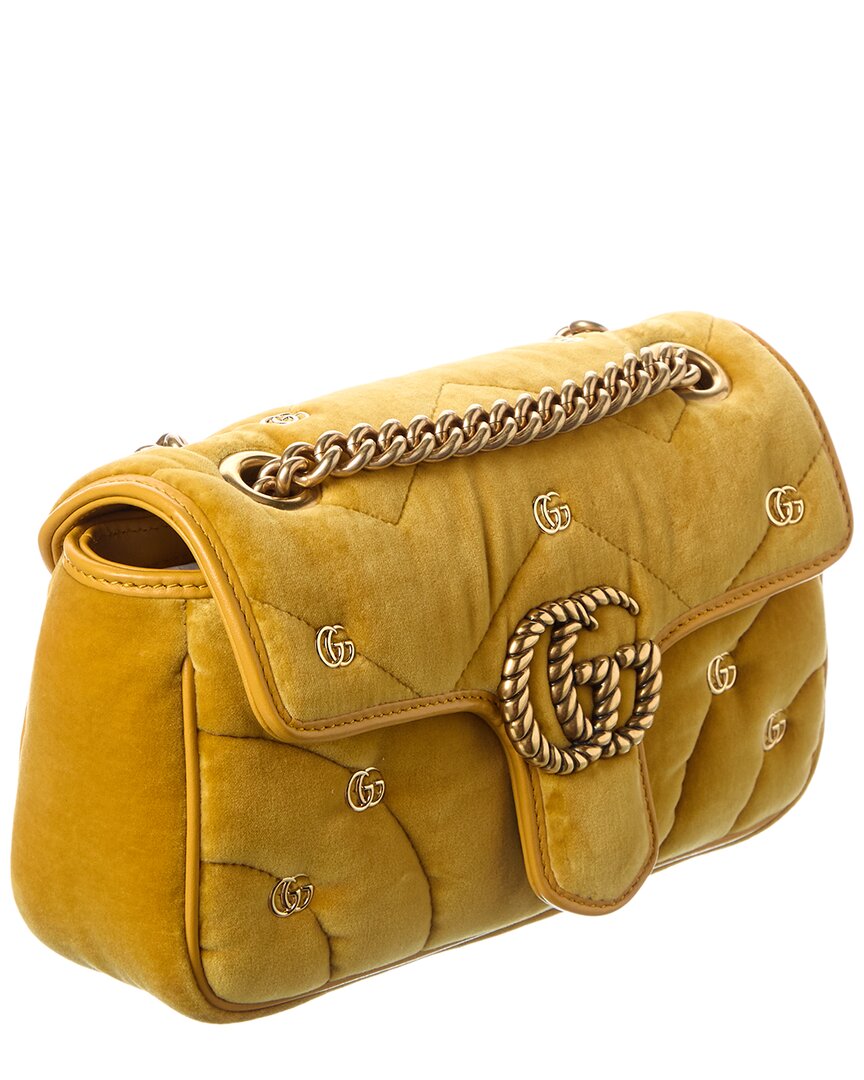 Gucci Gg Marmont Matelasse Suede Shoulder Bag