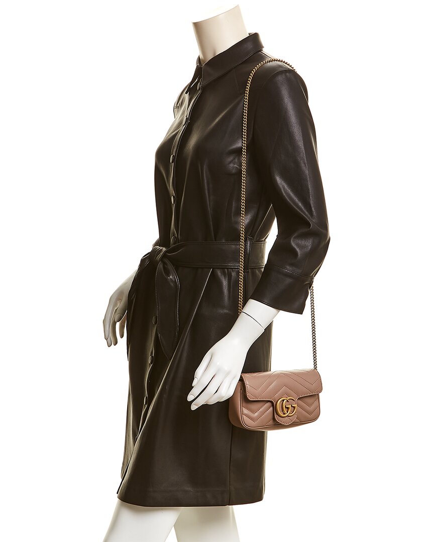 Gucci Gg Marmont Super Mini Matelasse Leather Shoulder Bag