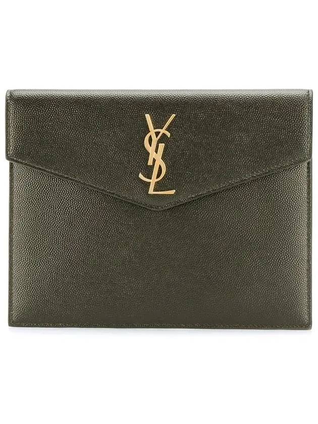 YSL Saint Laurent Saint Laurent Trending Envelope Uptown Baby Clutch Green Clutch Bag