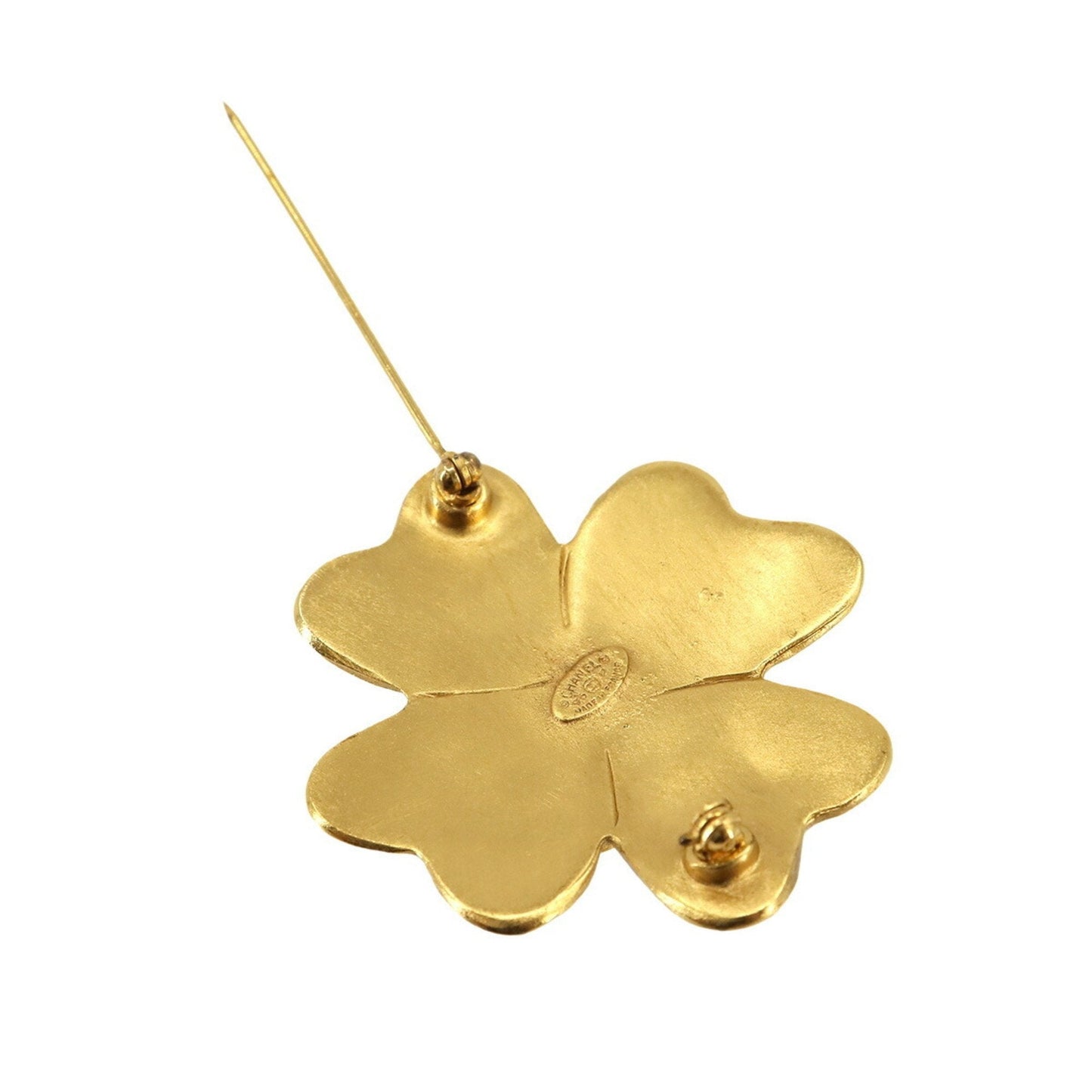 Chanel Clover Brooch