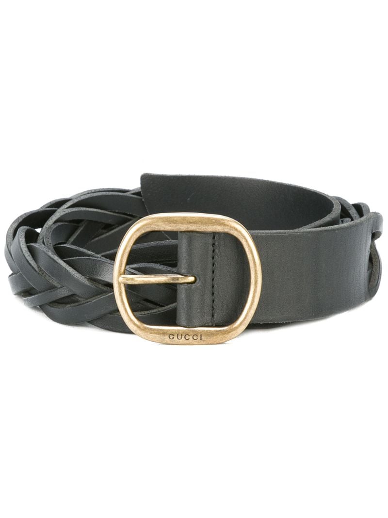 Gucci - braided belt - men - Leather - 110 - Black