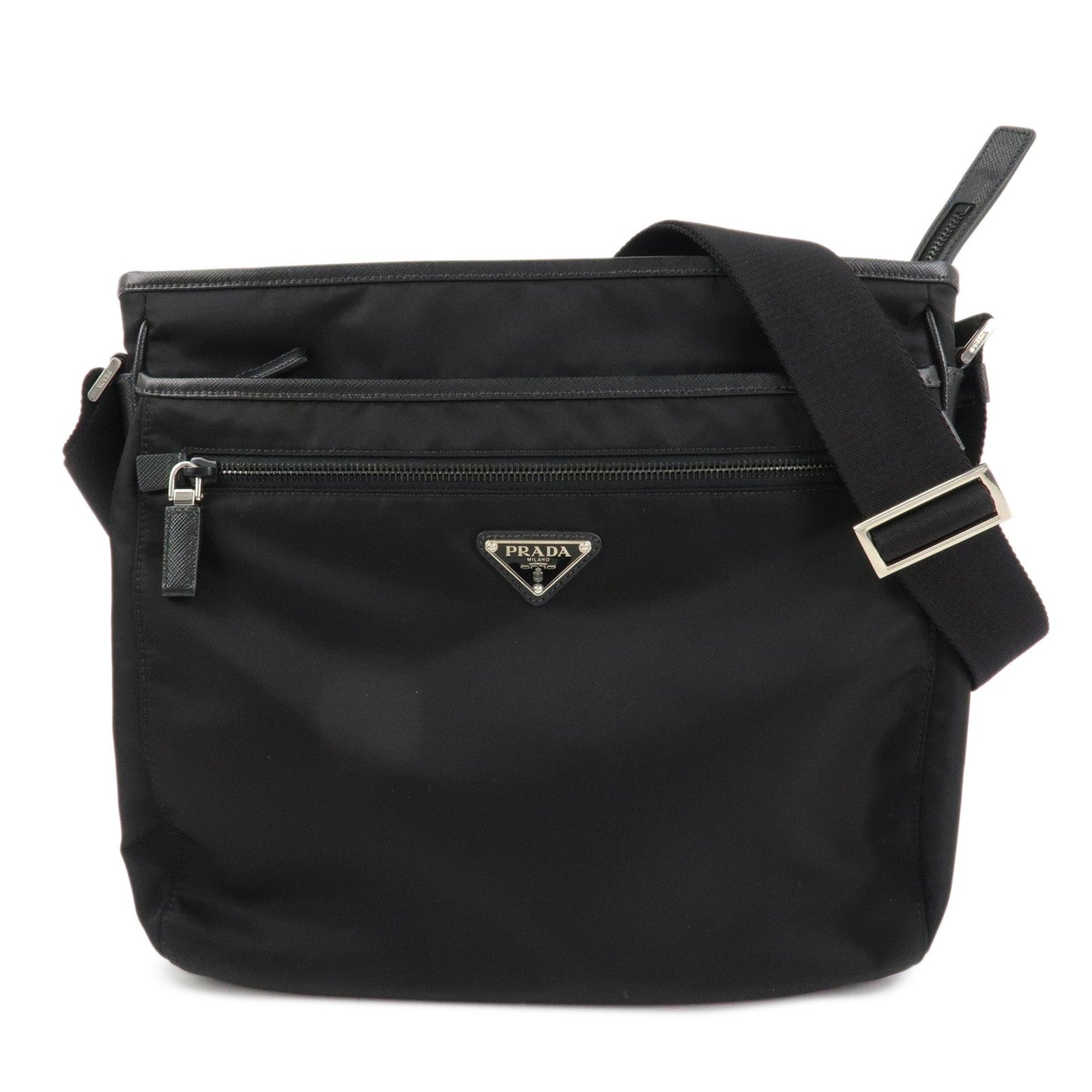 Shoulder Bag Triangle Messenger Bag d Nylon Black Logo