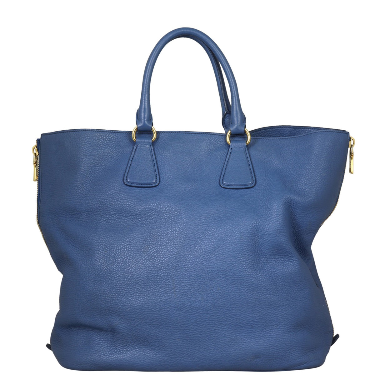 Prada Vitello Daino Expandable Shopper Tote Handbag Large Tote Bag