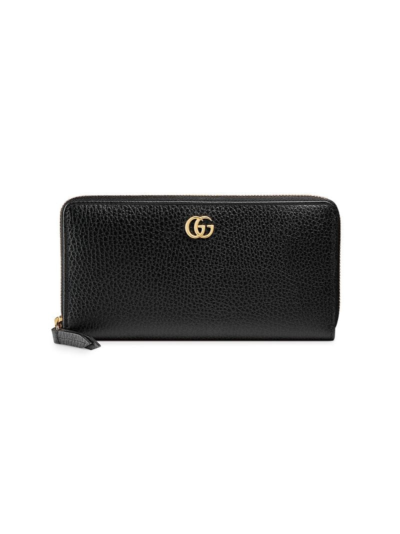 Gucci - Leather zip around wallet - women - Leather/metal - One Size - Black