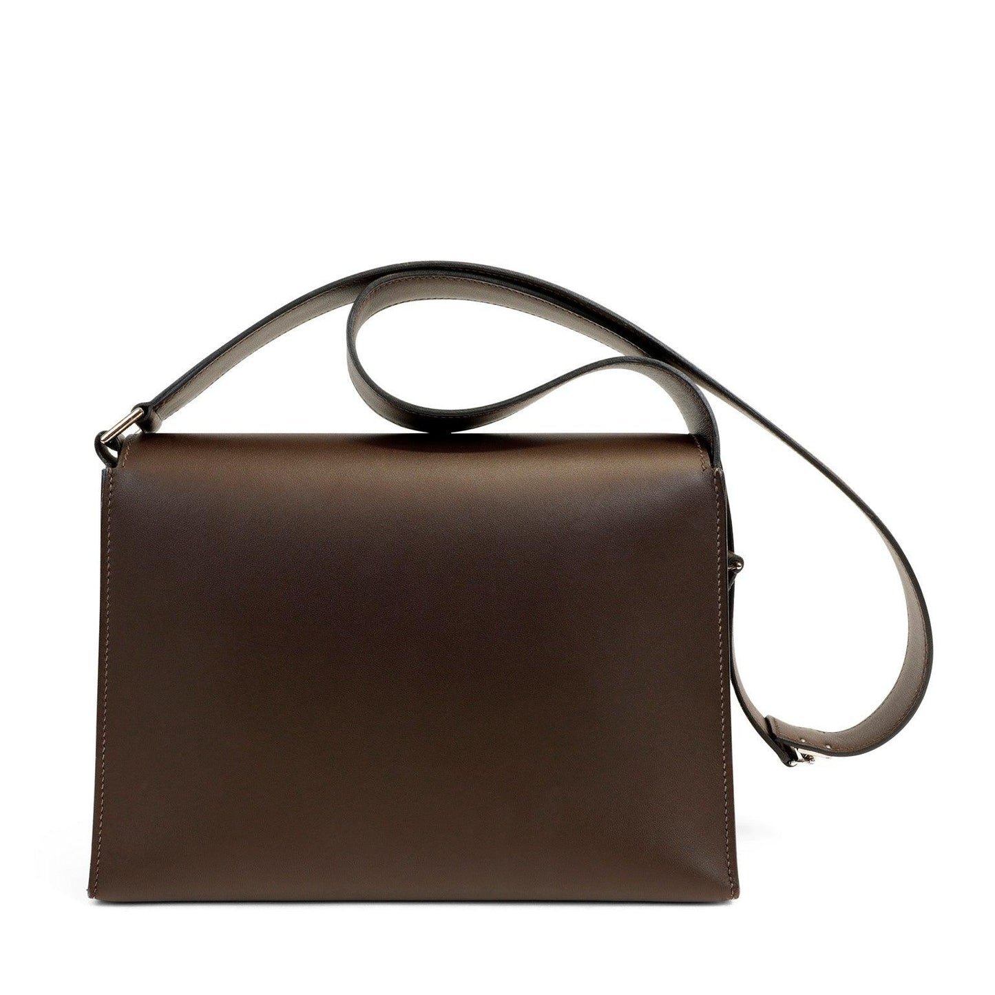 Hermes Luxury Espresso Evergrain Crossbody W Strap & Crossbody Bag