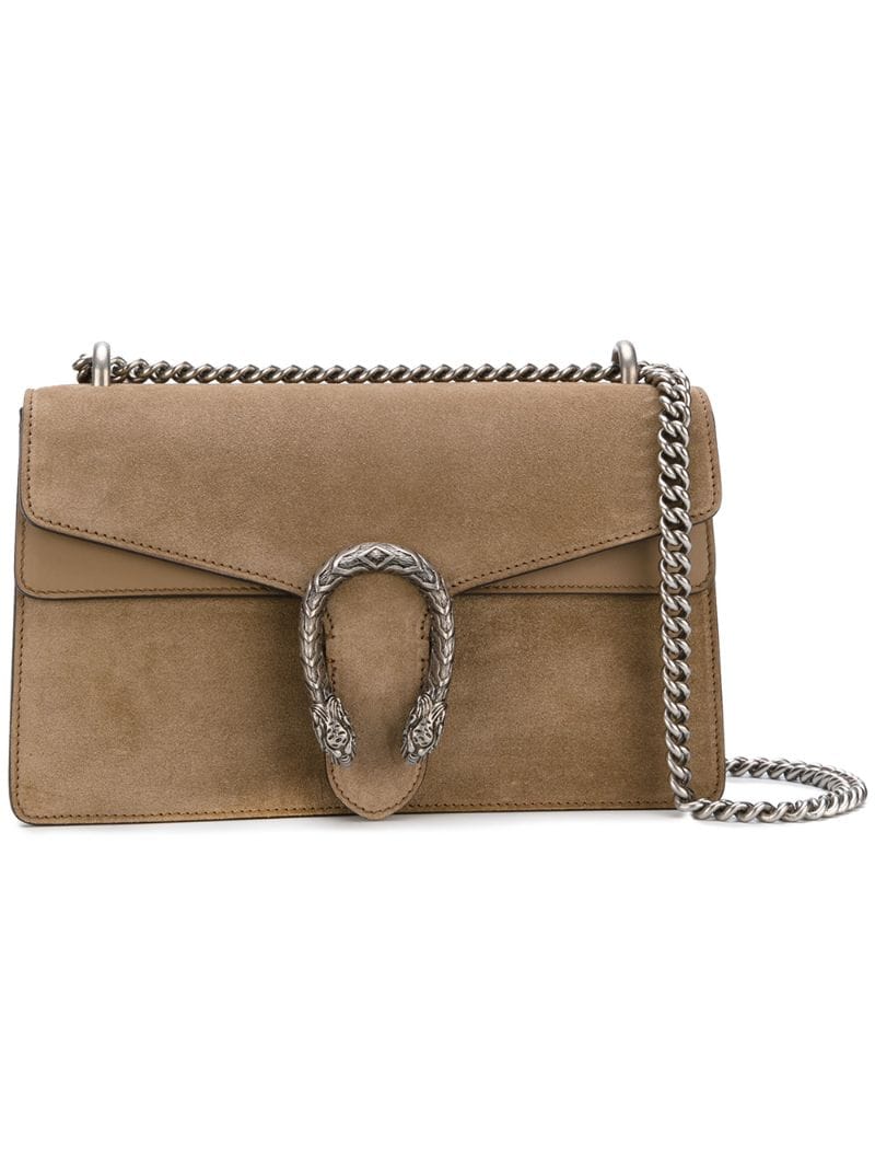 Gucci - Dionysus shoulder bag - women - Suede - One Size - NEUTRALS