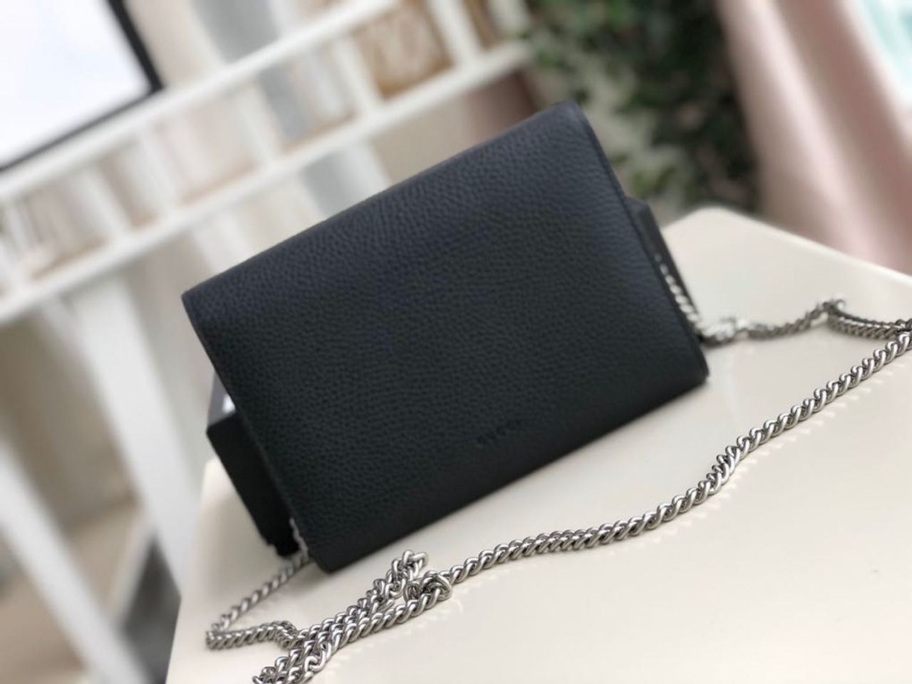 gg Dionysus Metal-Free Tanned 8in Black Mini Chain Mini Bag