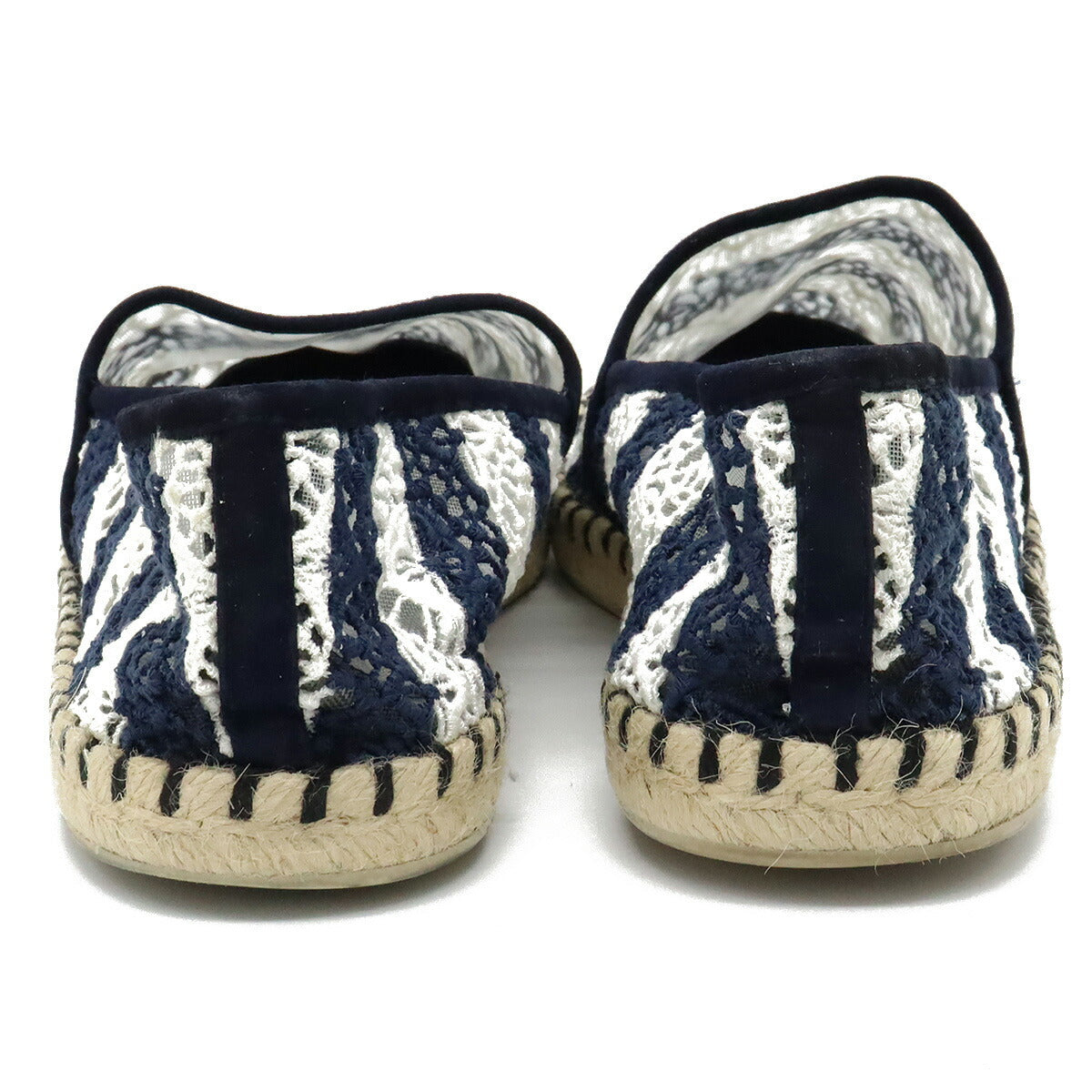 Chanel Lace Espadrille Flat Shoes Slip on for Women