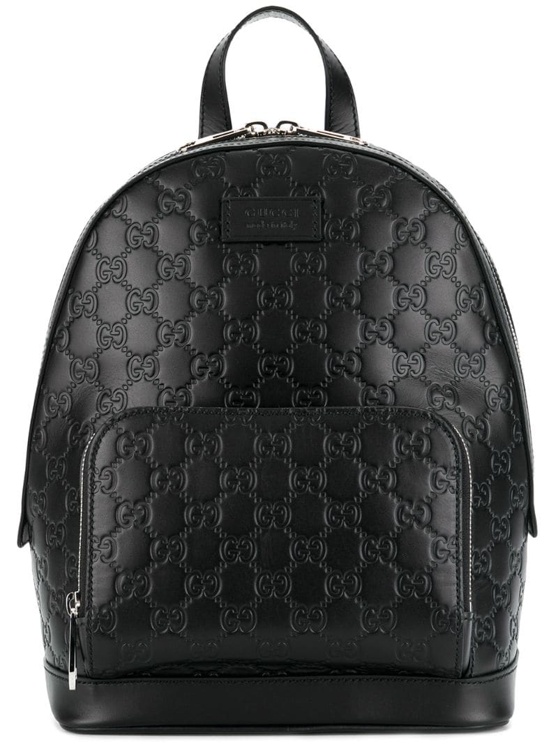 Gucci - Signature backpack - men - Leather - One Size - Black