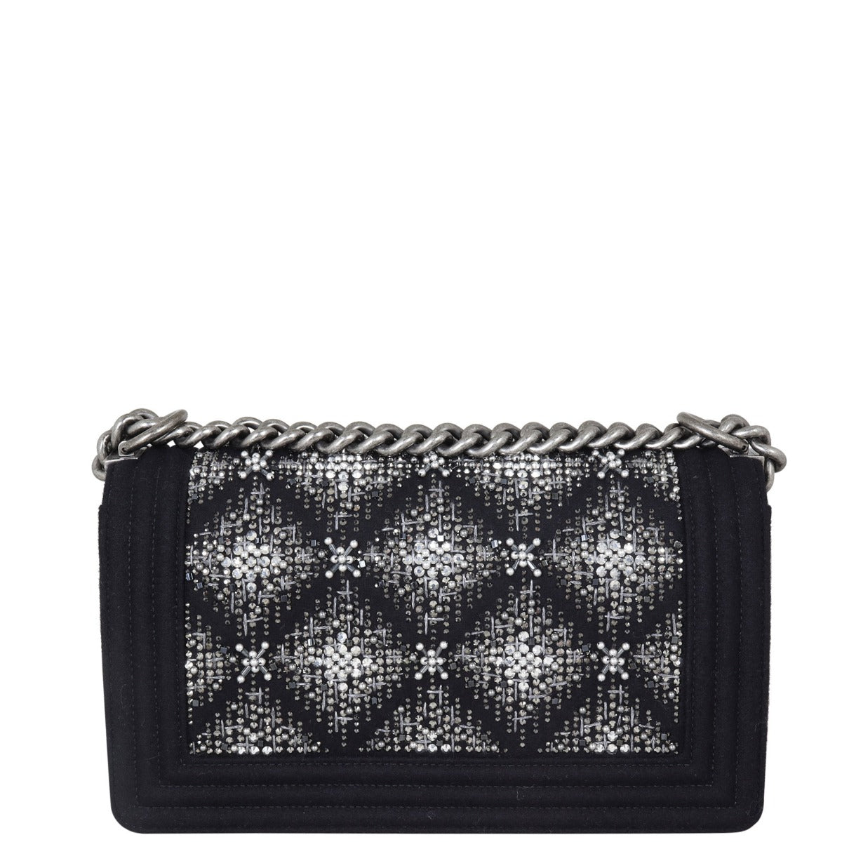 Chanel Boy Old Embroidered Handbag Medium