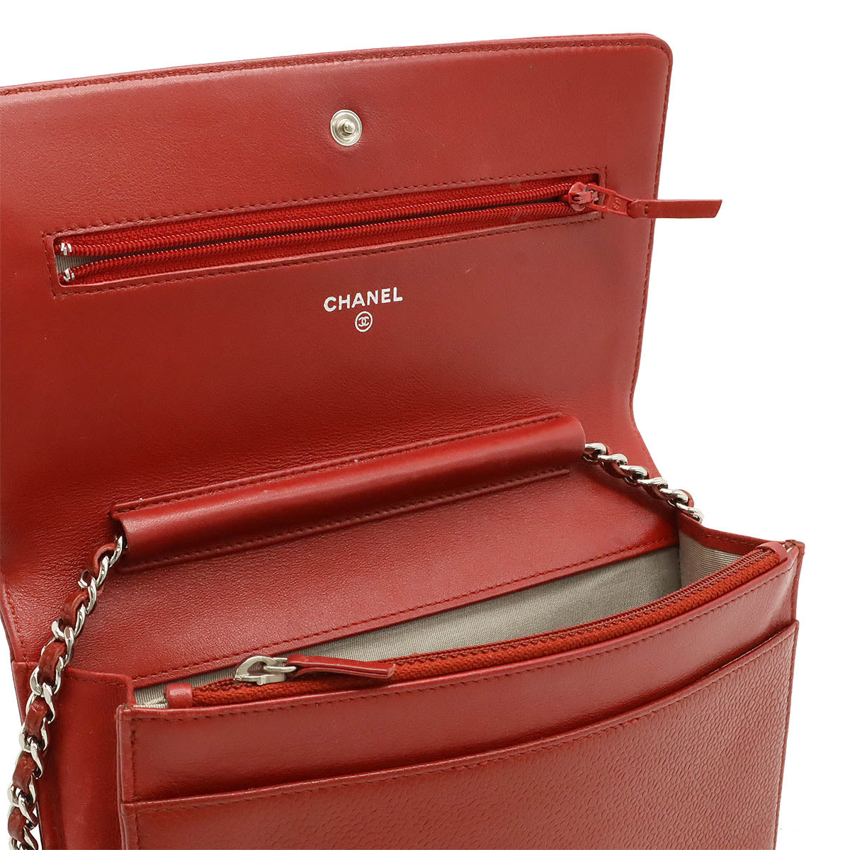 Chanel Coco Mark Caviar Chain Wallet Shoulder Bag