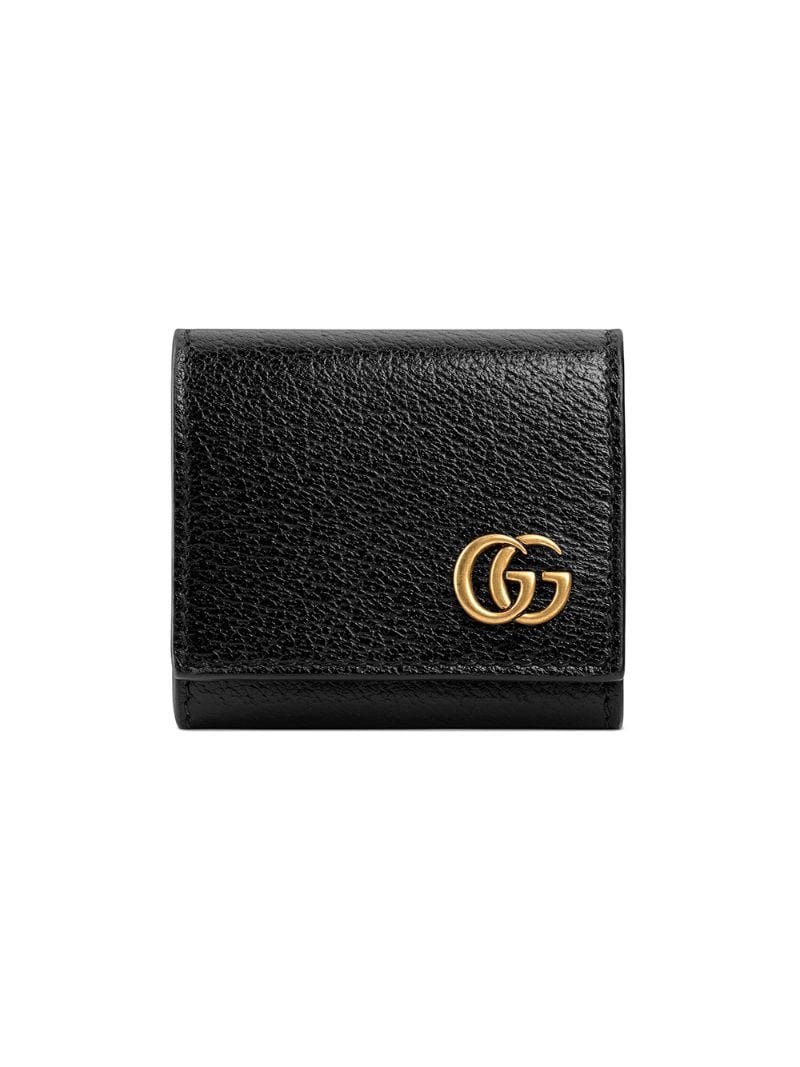 Gucci - GG Marmont coin case - men - Leather/Brass - One Size - Black