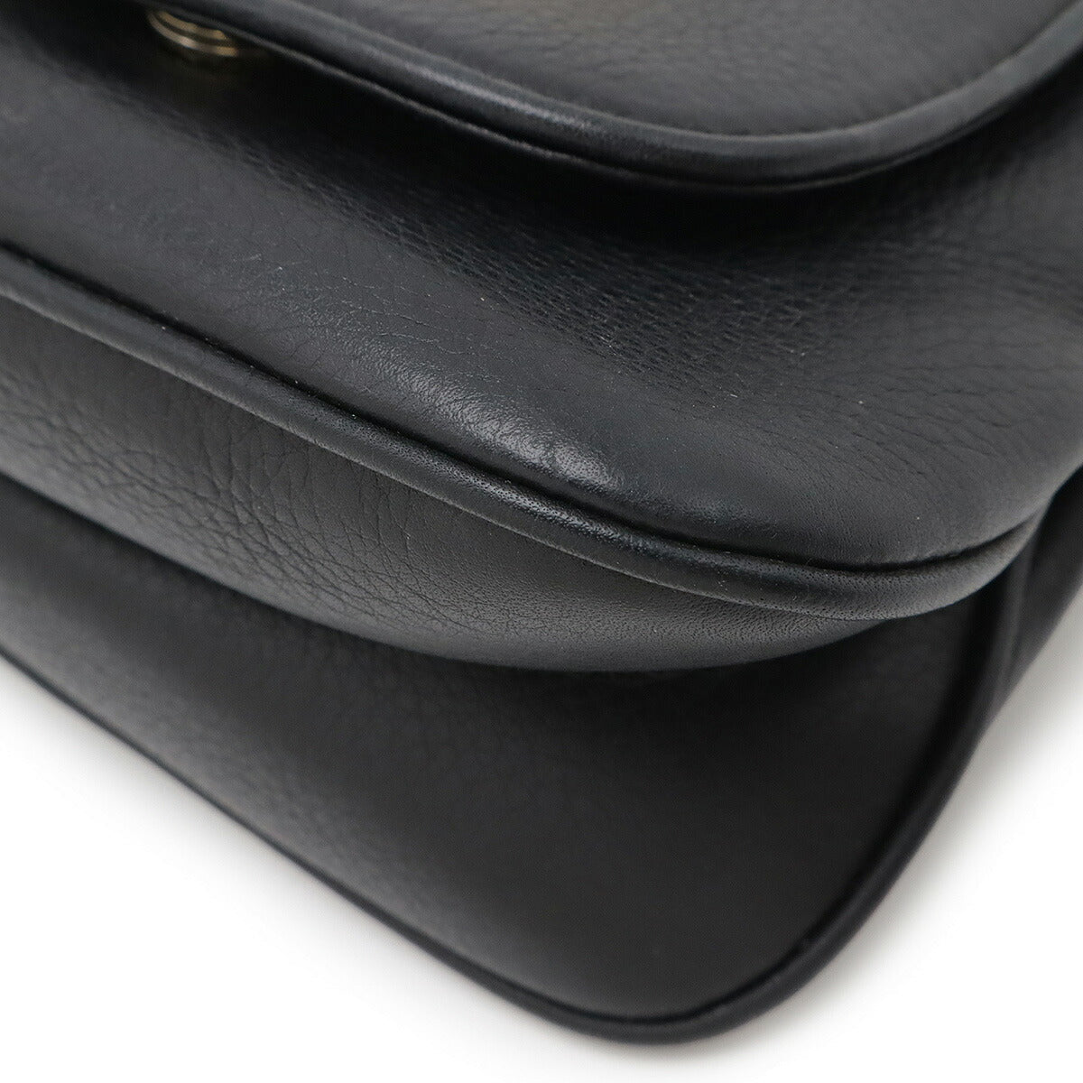 Gucci Double Detail Shoulder Bag Leather