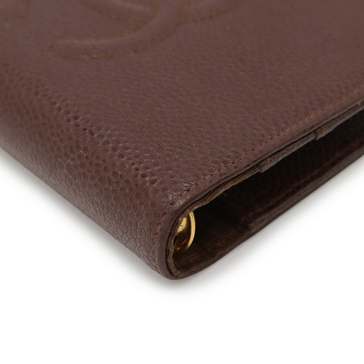 Chanel Coco Mark Caviar Leather Agenda Cover Bag