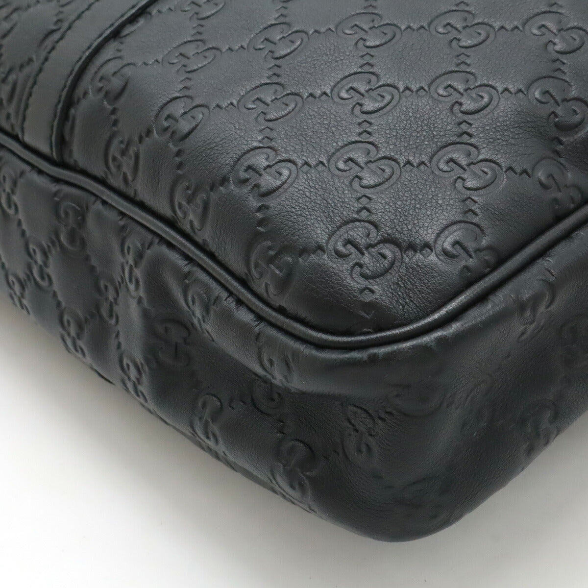 Gucci ssima Briefcase Handbag Leather Travel Bag