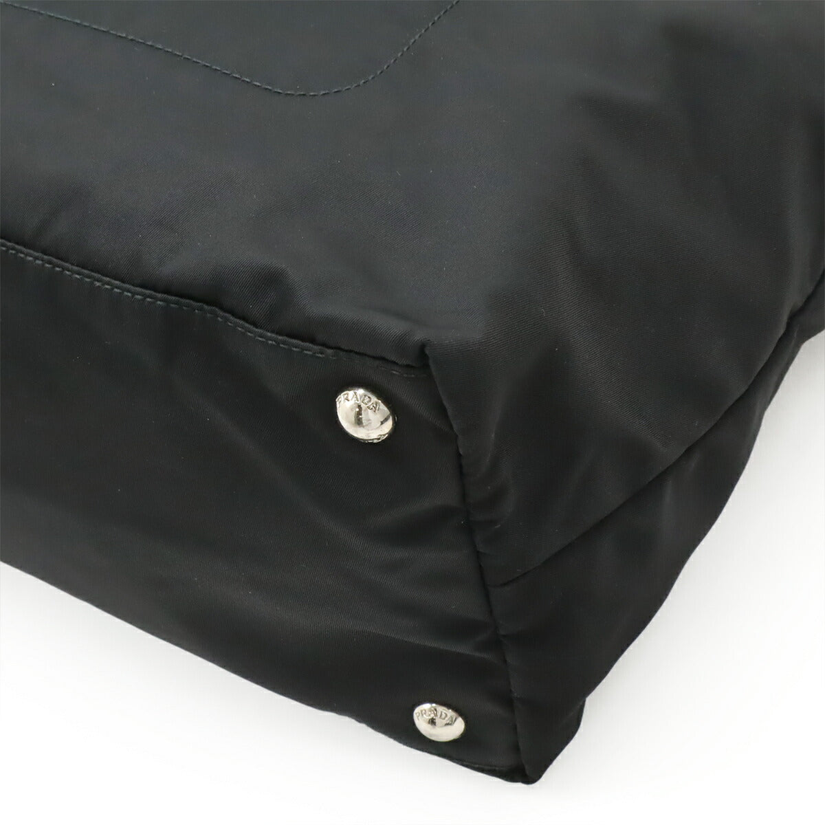 Prada 1Bg842 2Way Bag Leather Nylon Travel Bag
