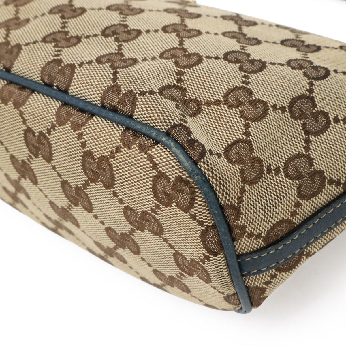 Gucci Gucci Gg Canvas Leather Handbag 3 Travel Bag