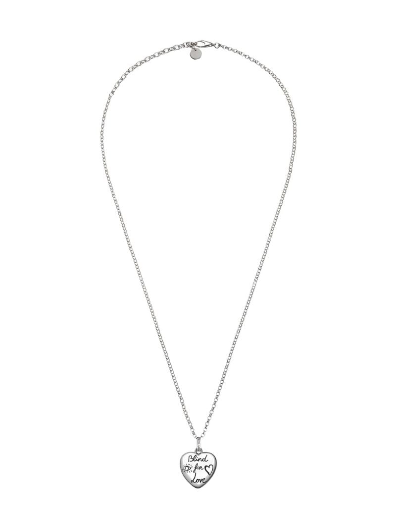 Gucci - ”Blind For Love” necklace in silver - women - Sterling Silver - One Size - Metallic