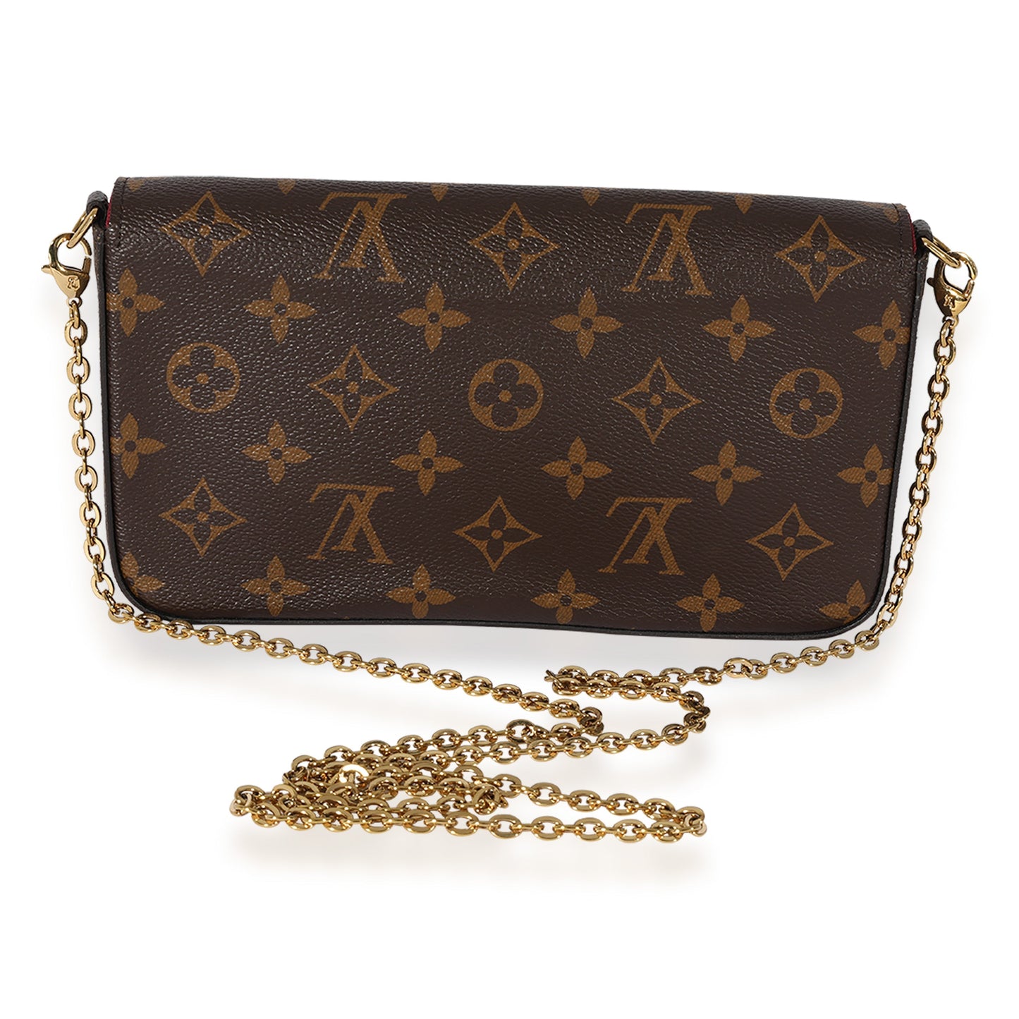 Louis Vuitton Fuchsia & Félicie Pochette Monogram Canvas Clutch Bag