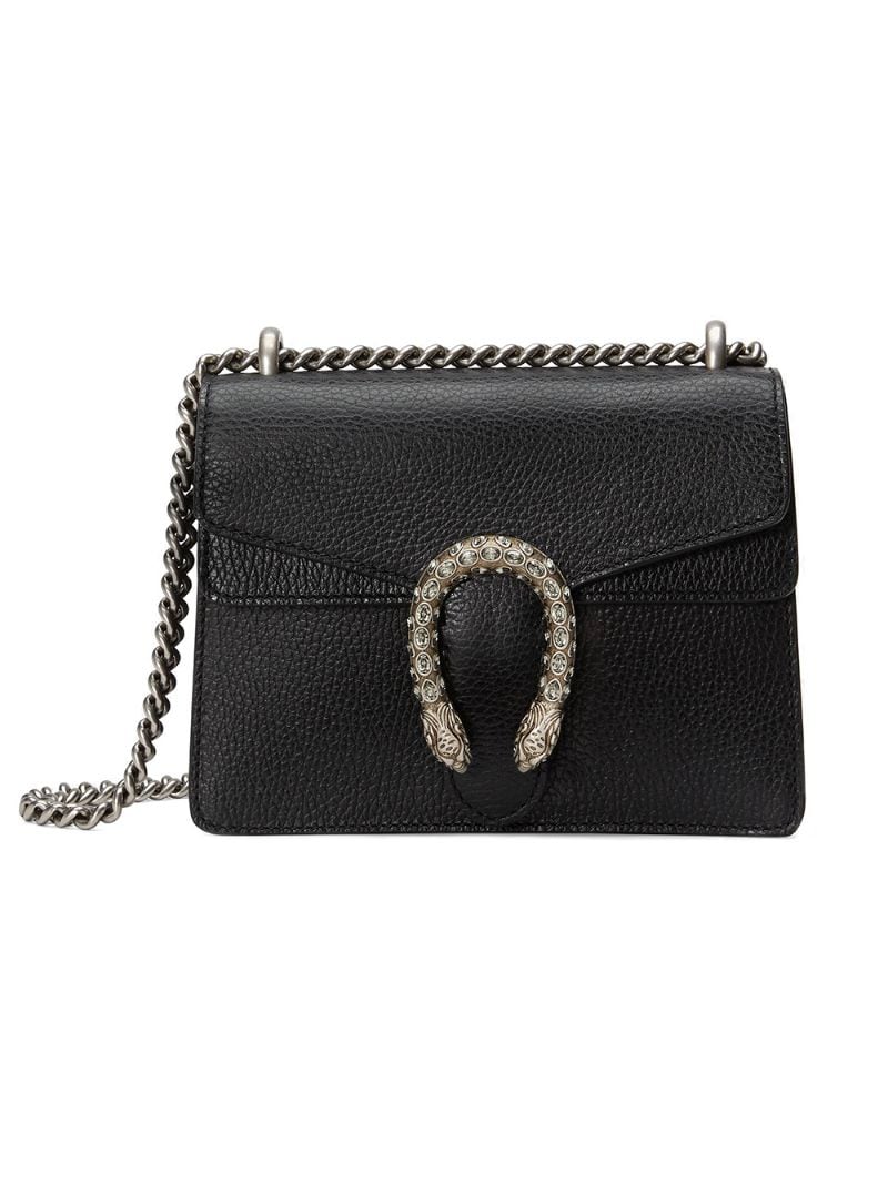 Gucci - black Dionysus mini leather bag - women - Leather/Microfibre - One Size - Black