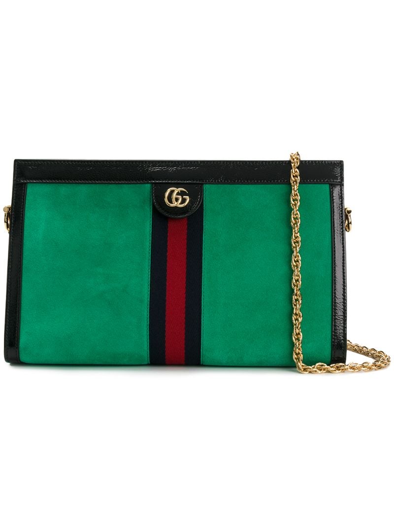 Gucci - Ophidia shoulder bag - women - Calf Suede - One Size - Green