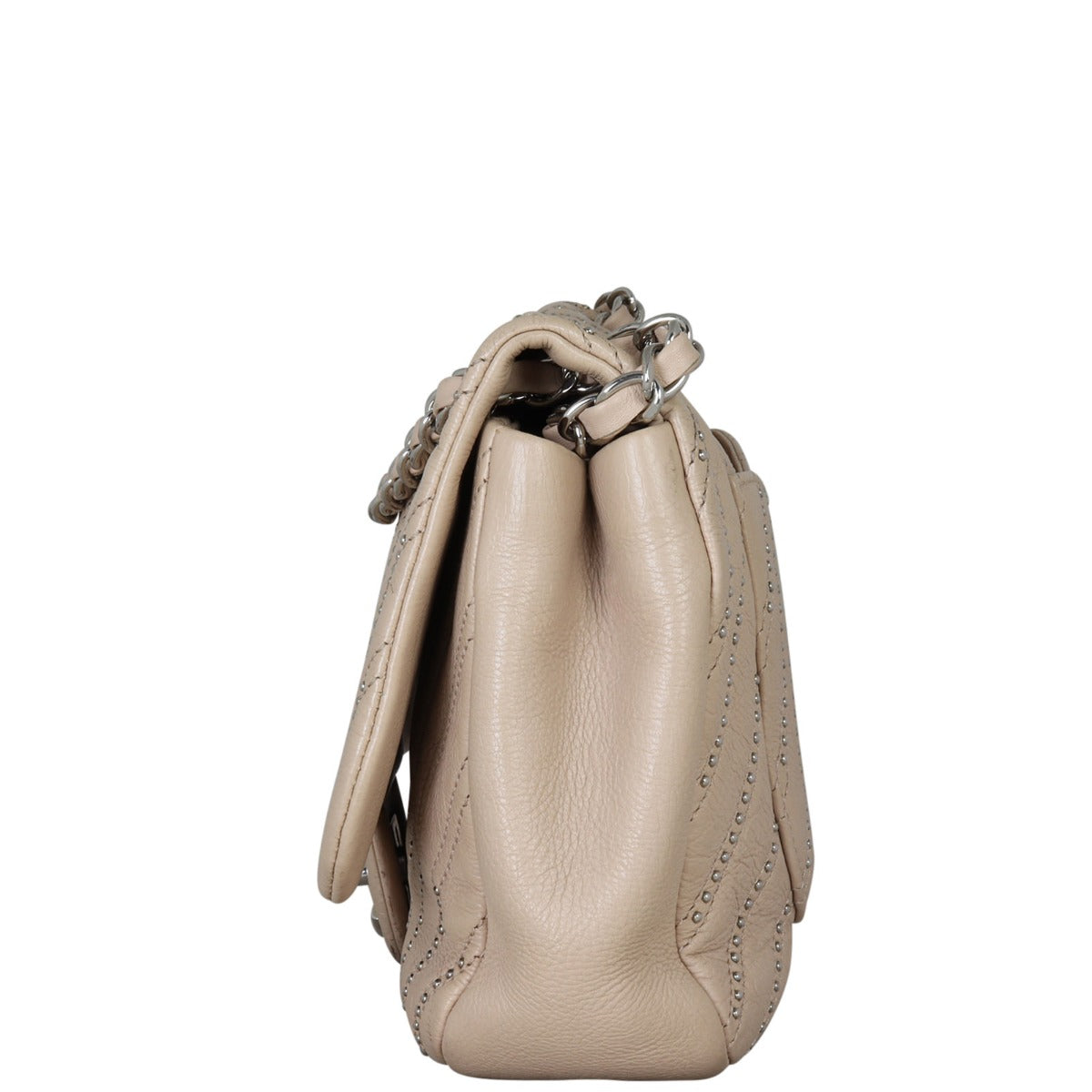 Chanel Stud Wars Chevron Bag 24 Series Brown Flap Handbag