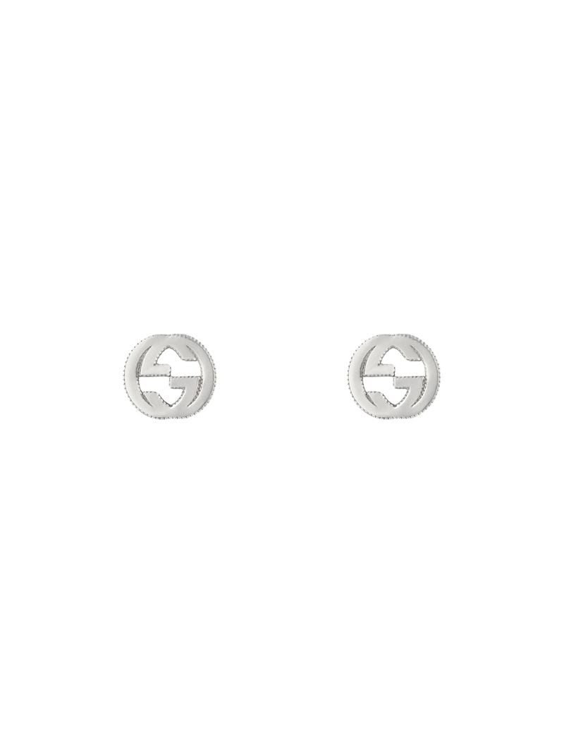 Gucci - Interlocking G earrings in silver - women - Sterling Silver - One Size - Metallic