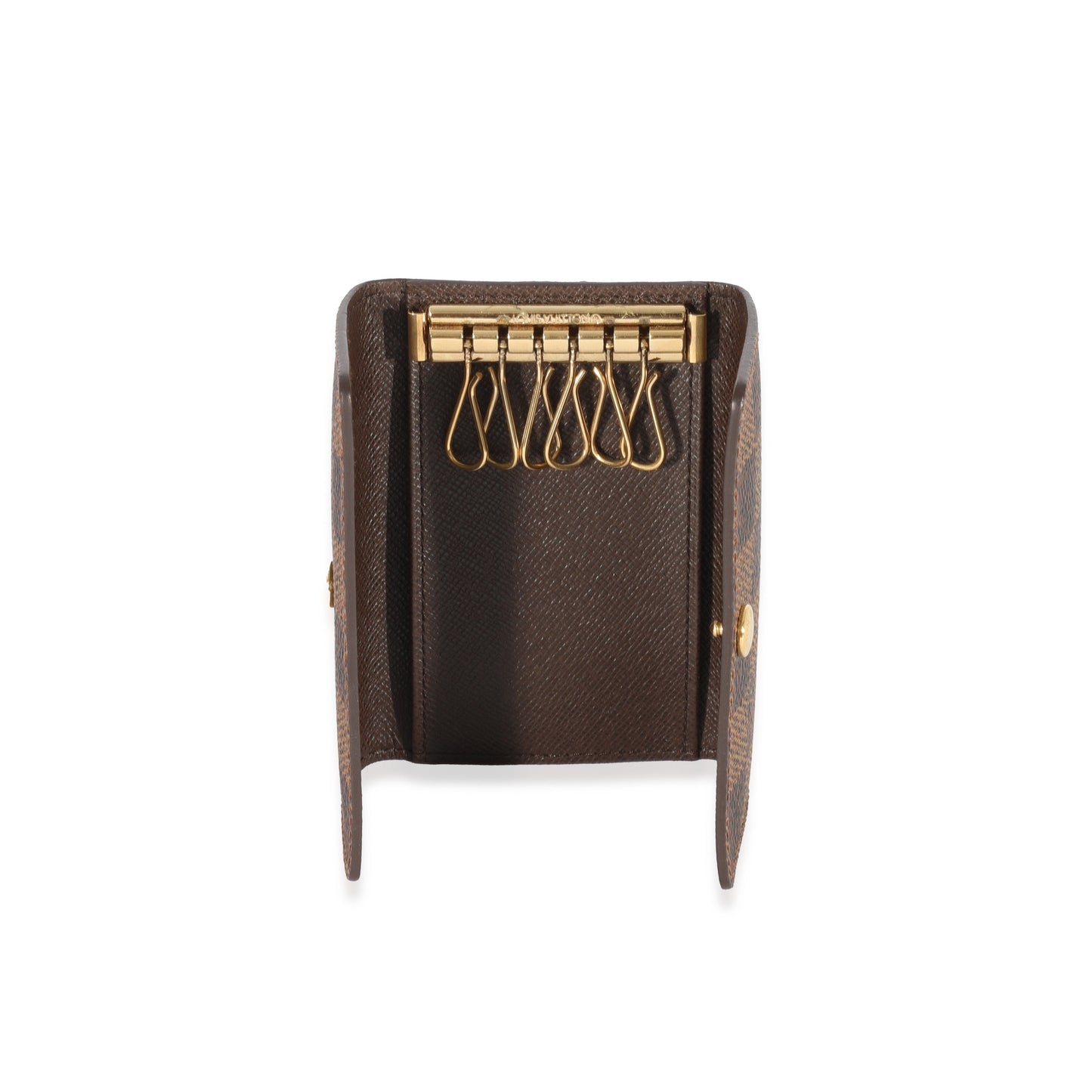 Louis Vuitton Damier Ebene 6 Key Holder Canvas Key Chain