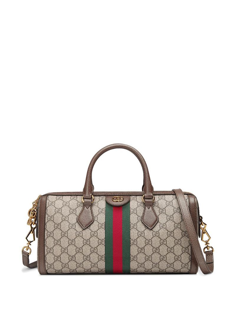 Gucci - Ophidia GG medium top handle bag - women - metal/Canvas/Nylon/Microfibre - One Size - NEUTRALS