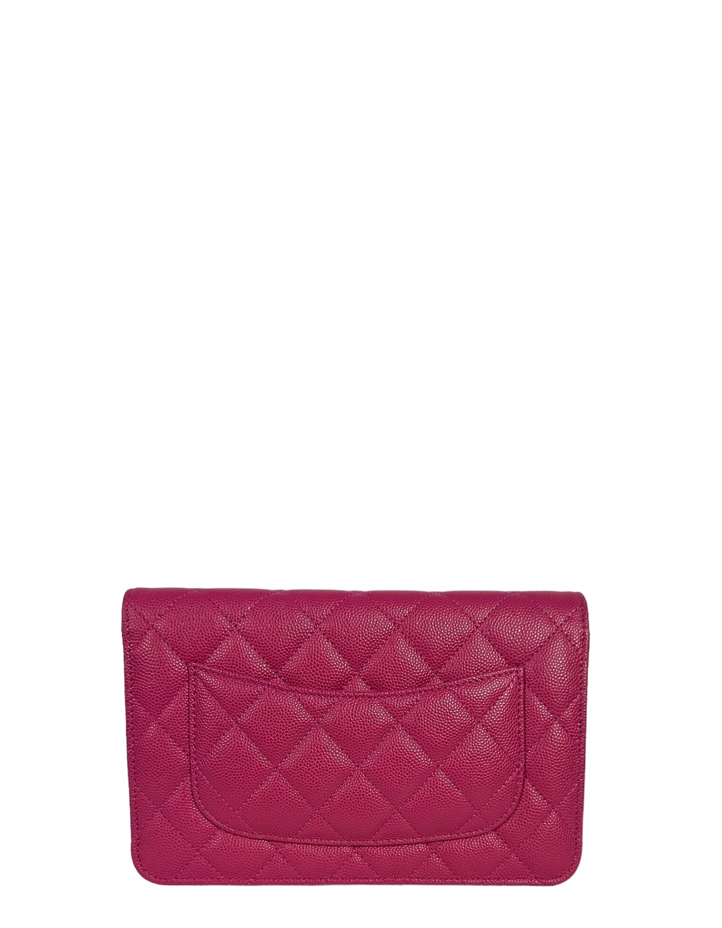 Chanel Fuchsia Quilted Caviar Leather Woc Crossbody Bag