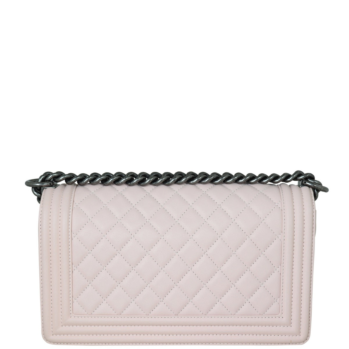 Chanel Boy Old Pale Handbag Pink Medium