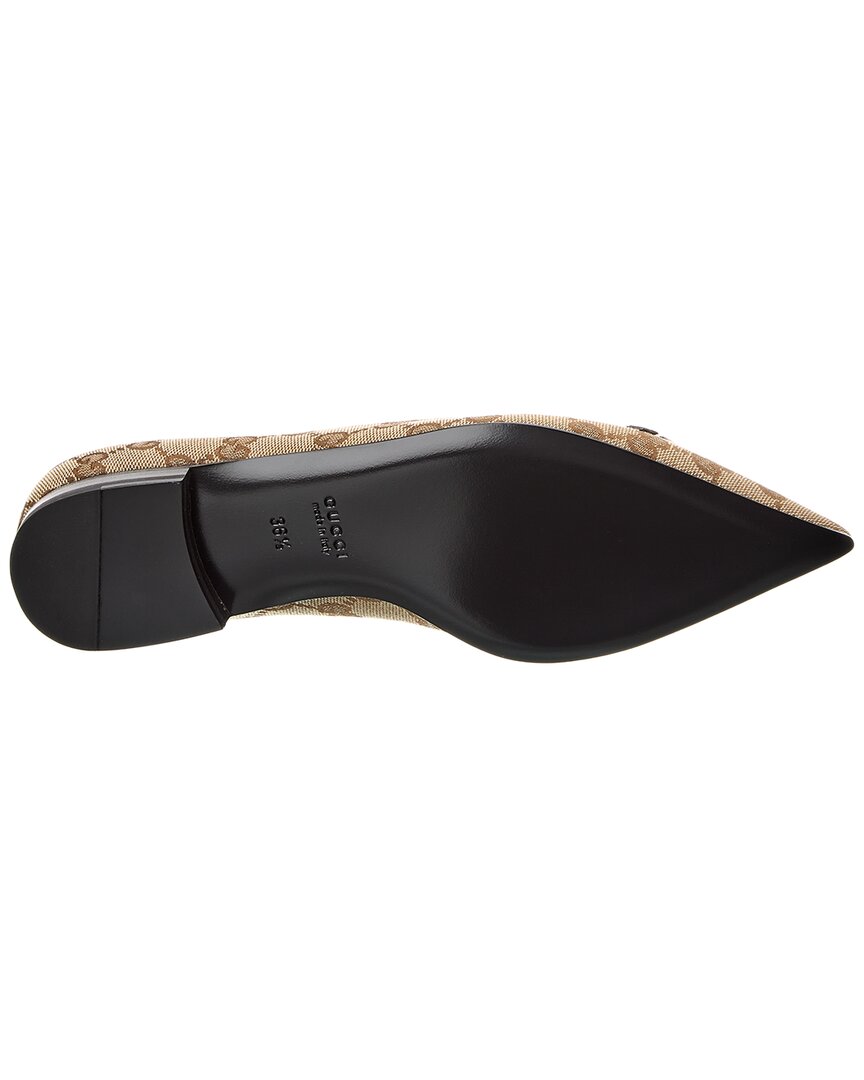 Gucci Gg Canvas Ballet Flat