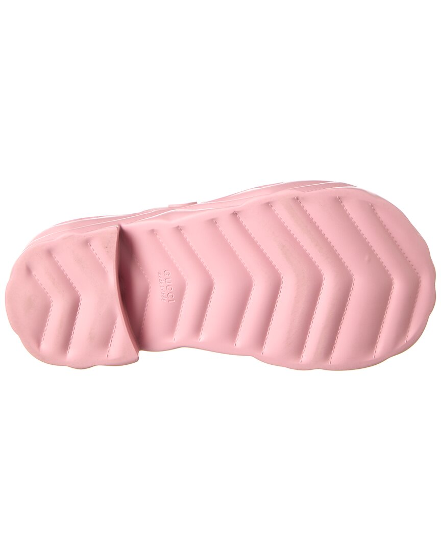 Gucci Logo Rubber Platform Sandal